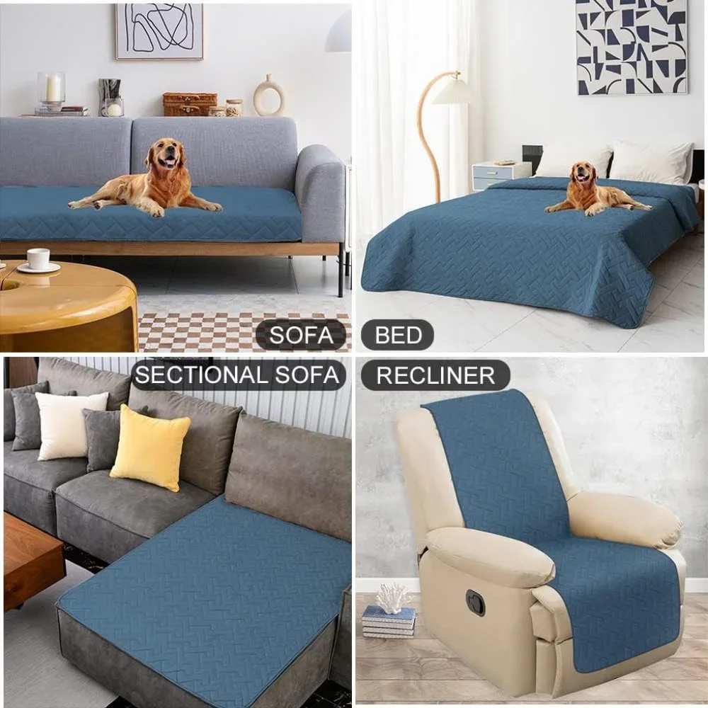 Waterproof Dog Bed Cover Couch Cover for Pet Anti-Slip Blanket